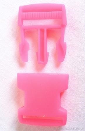 Kunststoffschnallen, 30 mm, pink